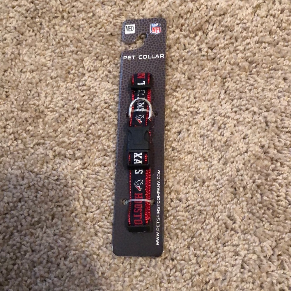 Texans pet collar